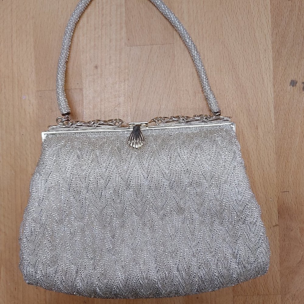 Vintage 1960's Beaded Evening Bag / Purse